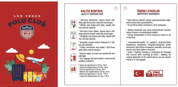LAS VEGAS POLO CLUB Abs Kabin Orta Büyük Ve Makyaj Boy 4'lü Travel Valiz Bavul Seti - 6