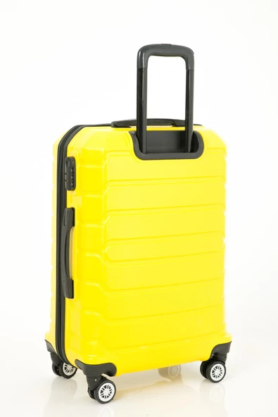 LAS VEGAS POLO CLUB Abs Kabin Orta Büyük Ve Makyaj Boy 4'lü Travel Valiz Bavul Seti - 4