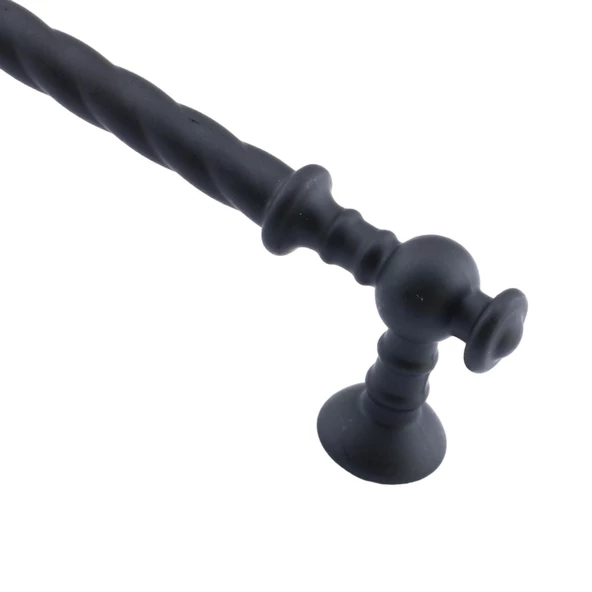 Burgu Mobilya Mutfak Dolabı Çekmece Dolap Kapak Kulpu Kulpları Kulbu (128 MM-12.8 CM) Mat Siyah Kulp - Resim 5