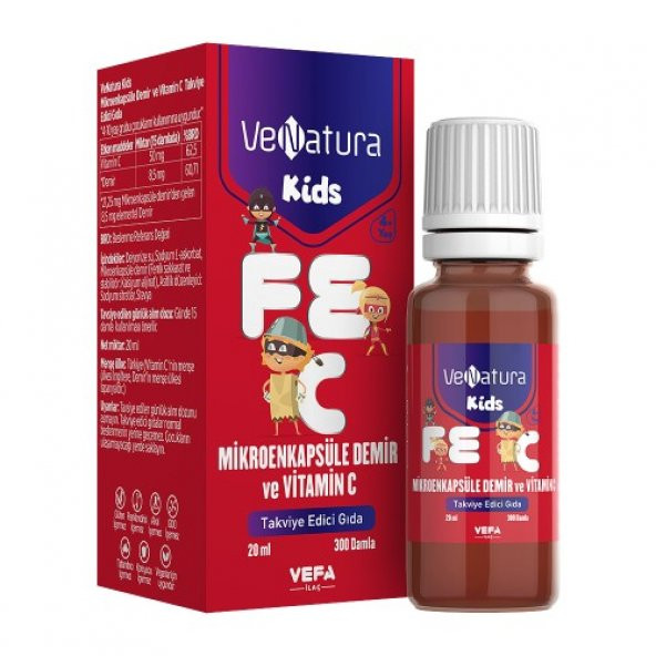 Venatura Kids Mikroenkapsüle Demir Ve Vitamin C