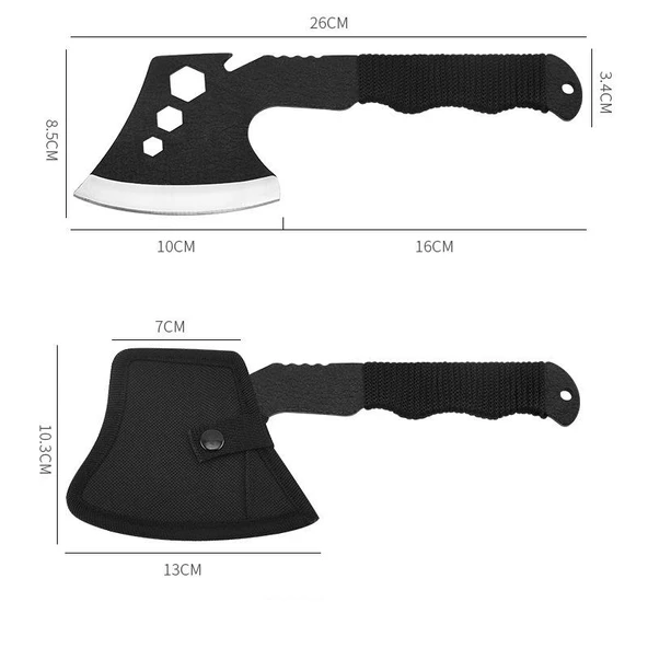 Valkyrie Şekillendirme Budama Baltası Cep Boyu Balta - komple metal sap - 3