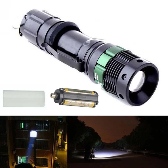 Valkyrie Cree Q5 Uzun Menzil El Feneri - Zoom - AAA Destekli - 5