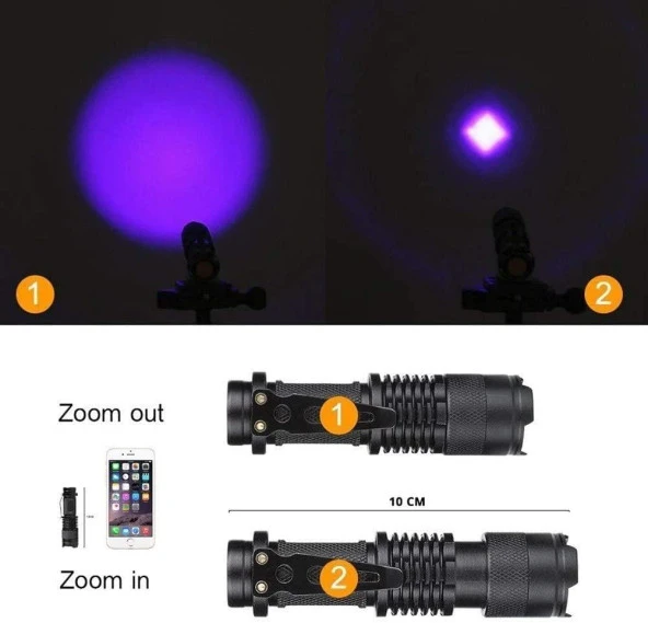 Valkyrie UV Mor Işık El Feneri - 600 Lümens  Zoom - 7