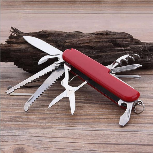 Valkyrie 11 Fonksiyonlu İsviçre Outdoor Kamp Cep Çakısı - 10
