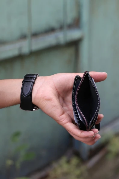 West Polo 107 Erkek Hakiki Deri Kartlık - Resim 9