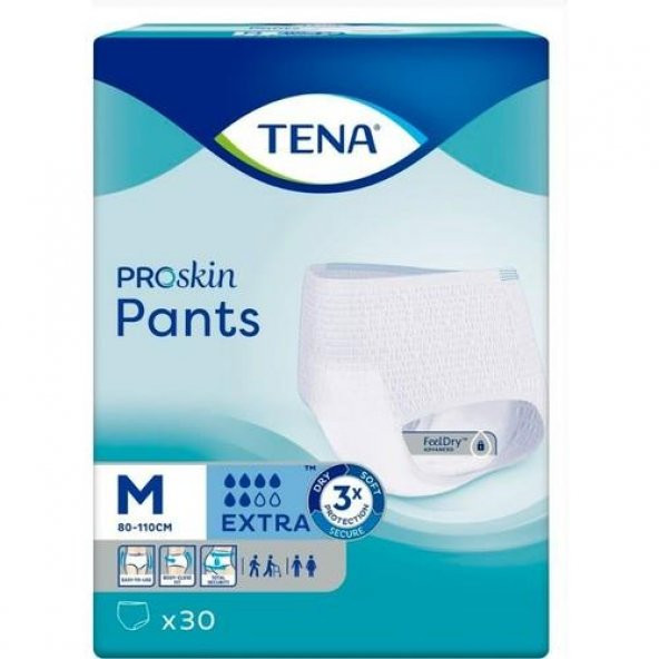 Tena Proskin Pants Ekstra 6 damla Emici Külot Orta Boy Medium 30lu paket