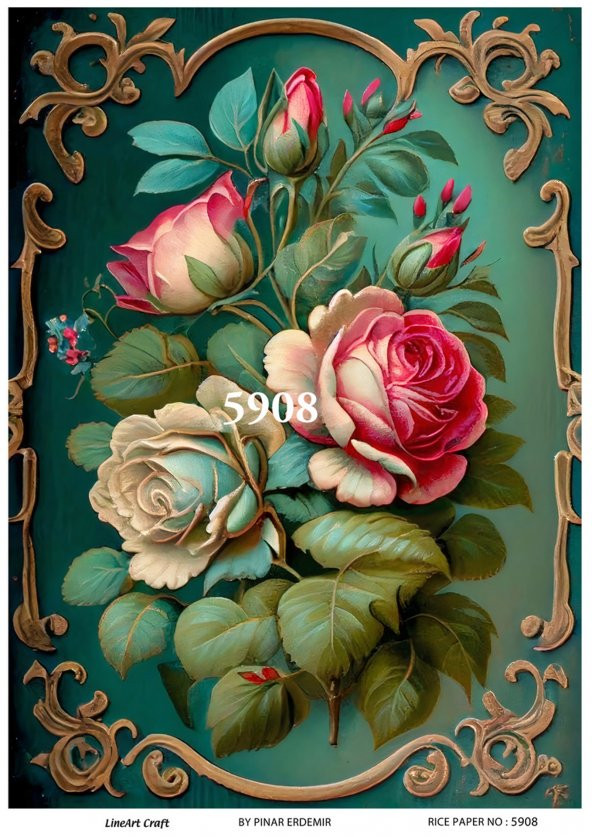 LineArt Pirinç Dekopaj Kağıdı LA-5908 - 1