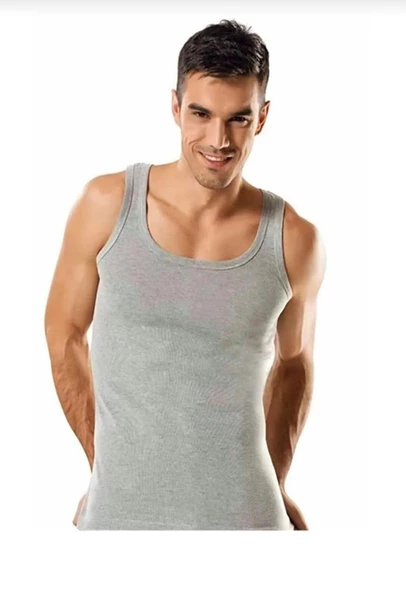 YILDIZ 21 ERKEK RİBANA ATLET 3 ADET  3XL GRİ ürün görseli