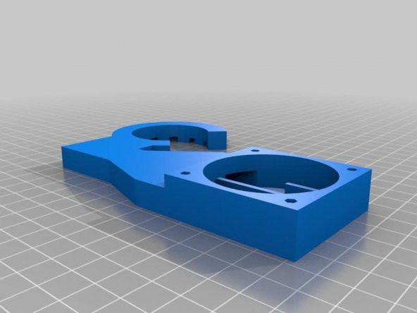 Mendel90 Meme Fan Kanalı (90/360 Açık, Altıgen Hotend İçin) Plastik Aparat - 4