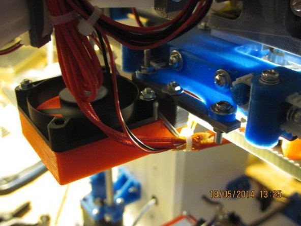 Mendel90 Meme Fan Kanalı (90/360 Açık, Altıgen Hotend İçin) Plastik Aparat - 5