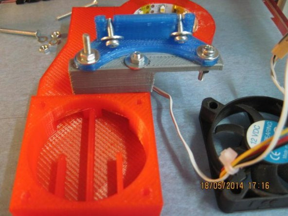 Mendel90 Meme Fan Kanalı (90/360 Açık, Altıgen Hotend İçin) Plastik Aparat - 9