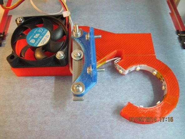 Mendel90 Meme Fan Kanalı (90/360 Açık, Altıgen Hotend İçin) Plastik Aparat - 10