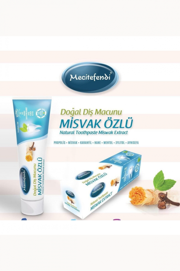 Misvak Özlü Doğal Diş Macunu Florürsüz 75 Ml