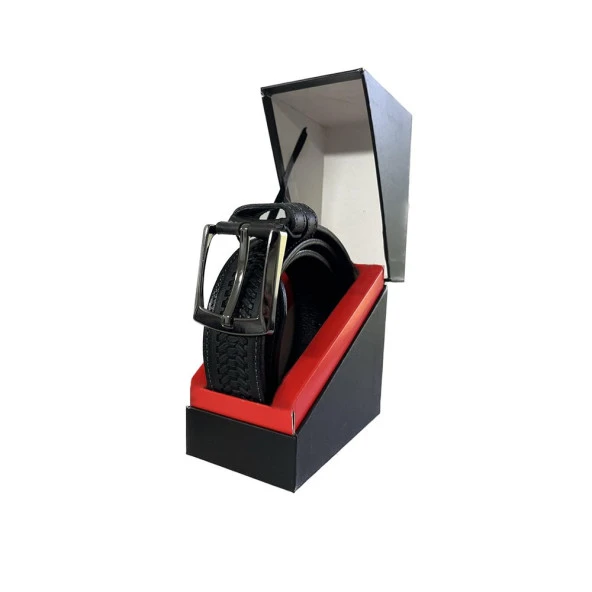 Fossil Gri desenli Hakiki deri Spor kemer 4CM-120CM - 5