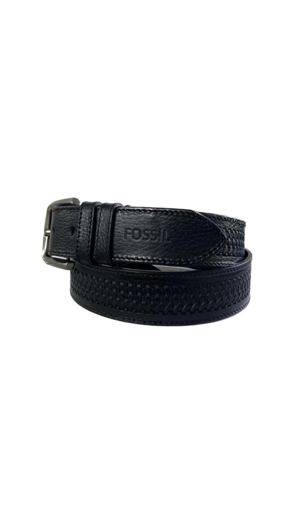 Fossil 4cm Siyah Hakiki Deri Spor Erkek Kemeri -130CM - 3