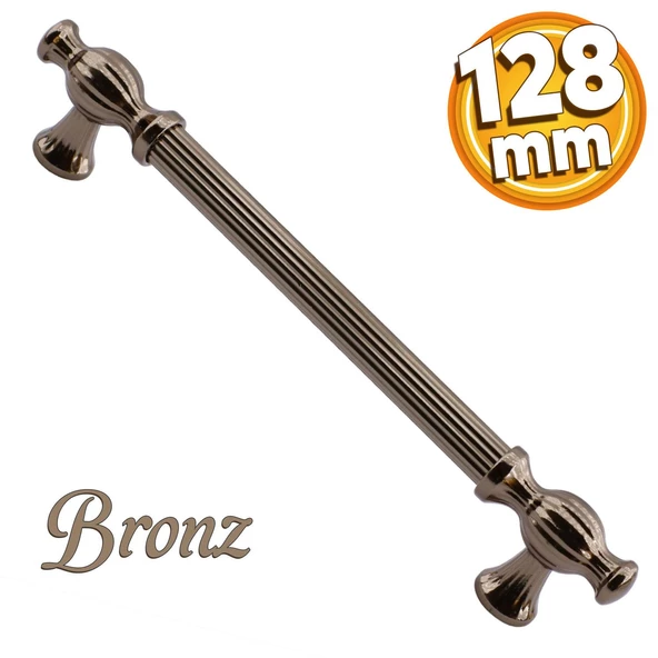 Kesir Mobilya Mutfak Dolabı Çekmece Dolap Kapak Kulpu Kulbu Bronz (128 MM-12.8 CM) Metal Kulpları