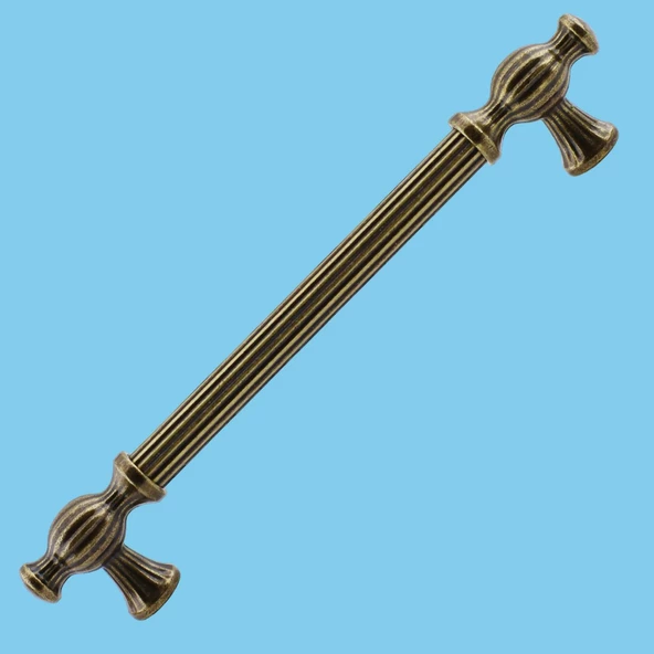 Kesir Eskitme Antik Sarı 160 mm Metal Mobilya Mutfak Çekmece Dolap Dolabı Kulpu Kulbu Kulpları - Resim 6