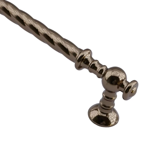 Burgu Mobilya Mutfak Dolabı Çekmece Dolap Kapak Kulpu Kulpları Kulbu Bronz (96 MM-9.6 CM) Metal Kulp - 4