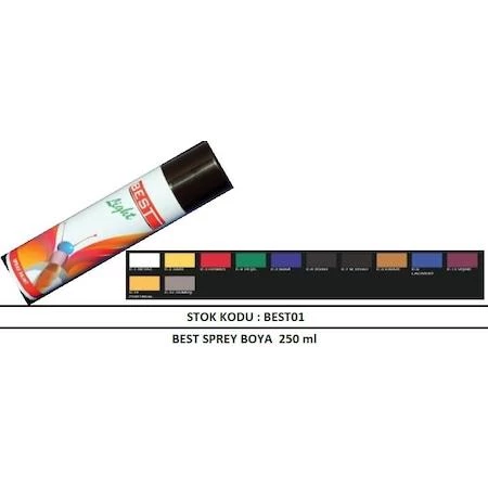 BİSİKLET SPREY BOYA BEST SPREY BOYA 250 ml 1.SINIF - 12