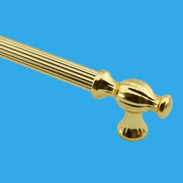 Kesir Mobilya Mutfak Dolabı Çekmece Dolap Kapak Kulpu Kulpları Kulbu Gold Altın 160 Mm Metal Kulp - 4