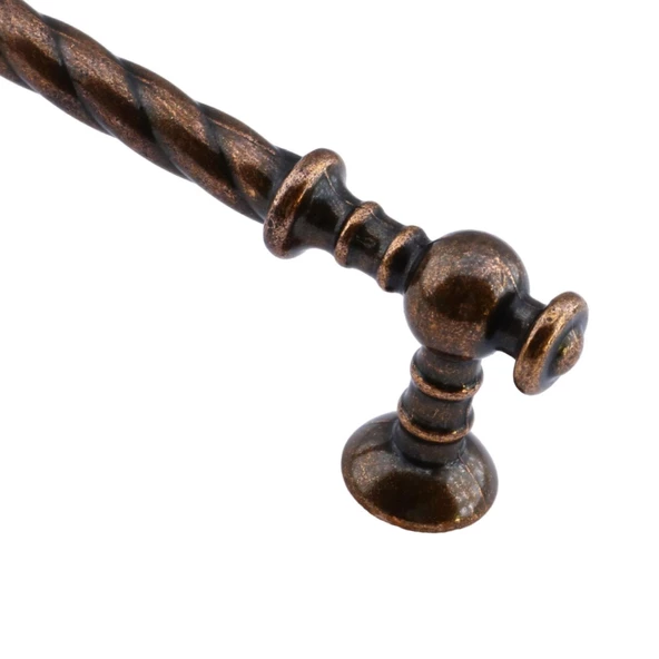 Burgu Eskitme Antik Bakır (96 mm-9.6 cm) Metal Mobilya Mutfak Çekmece Dolap Kulpu Kulbu Kulpları - 5