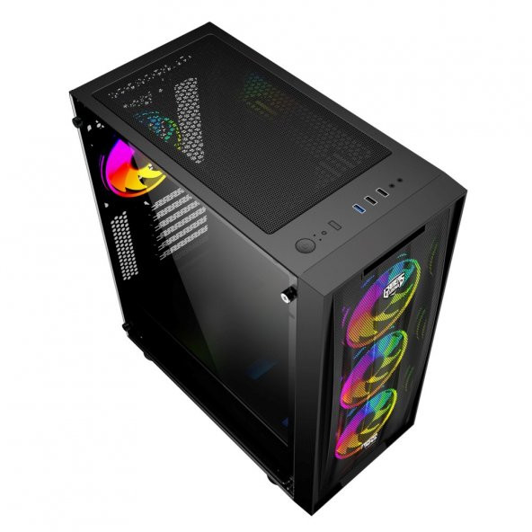 TWISTED MINDS TM-210XL-P1 650W 4x120MM RGB FAN USB3.0 MESH OYUNCU KASASI - 5