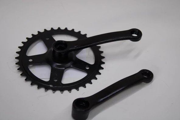 BMX BİSİKLET 32 T AYNAKOL KÖŞELİ MODEL SİYAH RENK BMX ORTA DİŞLİ - 7
