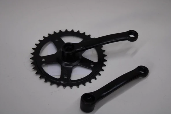 BMX BİSİKLET 32 T AYNAKOL KÖŞELİ MODEL SİYAH RENK BMX ORTA DİŞLİ - 6