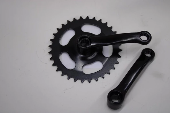 BMX BİSİKLET 32 T AYNAKOL KÖŞELİ MODEL SİYAH RENK BMX ORTA DİŞLİ - 3