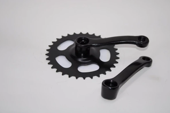 BMX BİSİKLET 32 T AYNAKOL KÖŞELİ MODEL SİYAH RENK BMX ORTA DİŞLİ - 5