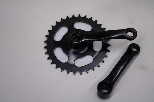 BMX BİSİKLET 36 T AYNAKOL KÖŞELİ MODEL SİYAH RENK BMX ORTA DİŞLİ ürün görseli