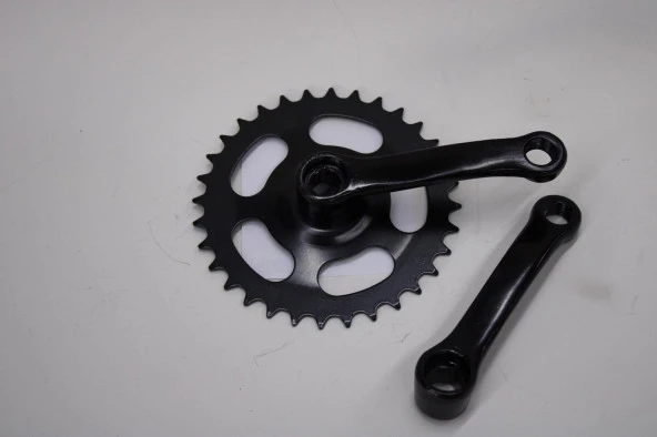 BMX BİSİKLET 36 T AYNAKOL KÖŞELİ MODEL SİYAH RENK BMX ORTA DİŞLİ - Resim 4