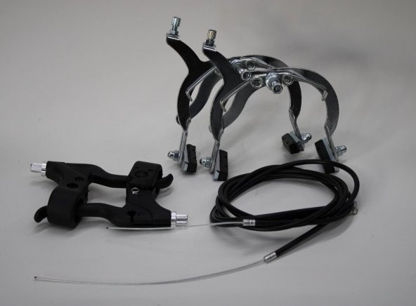 BİSİKLET MENGENE FREN TAKIMI BMX KROM KOMPLE SET