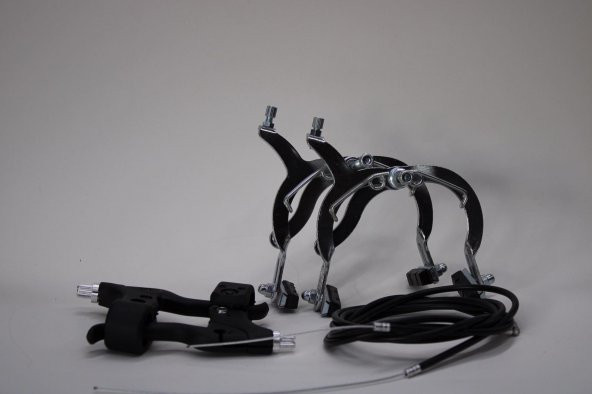BİSİKLET MENGENE FREN TAKIMI BMX KROM KOMPLE SET - 2