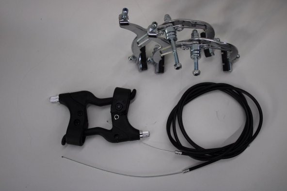 BİSİKLET MENGENE FREN TAKIMI BMX KROM KOMPLE SET - 3
