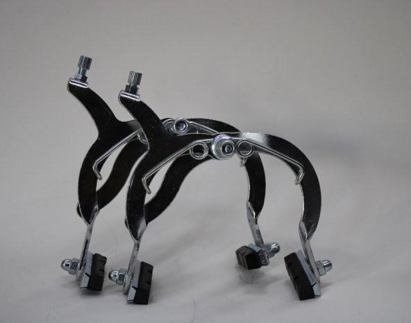 BİSİKLET MENGENE FREN TAKIMI BMX KROM KOMPLE SET - 4