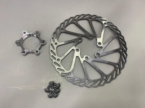 NUTT 160 mm 6 vida bisiklet disk fren rotor ayna SHIMANO UYUMLU - Resim 2