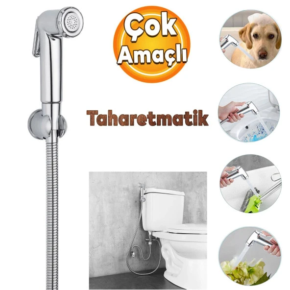 Ara Musluk Filtreli Tuvalet WC Banyo Klozet Bide Taharet Musluğu Bebek Hayvan Araba Yıkama Musluğu ürün görseli