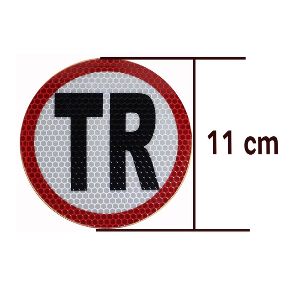 Reflektörlü Fosforlu Bant Tır Kamyon Dorse Arkası Hız Yazısı 11cm - 11