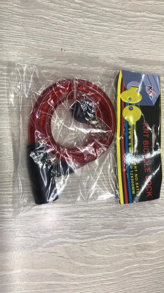 KNT 12 MM 80 CM ANAHTARLI KİLİT 3 FARKLI RENK SEÇENEKLİ - 4