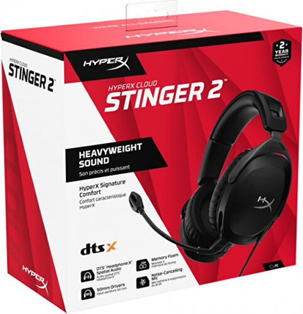 Hyperx Cloud Stinger Core Hx-Hscsc2-Bk/Ww Kablolu Mikrofonlu Kulak Üstü Oyuncu Kulaklığı - 3