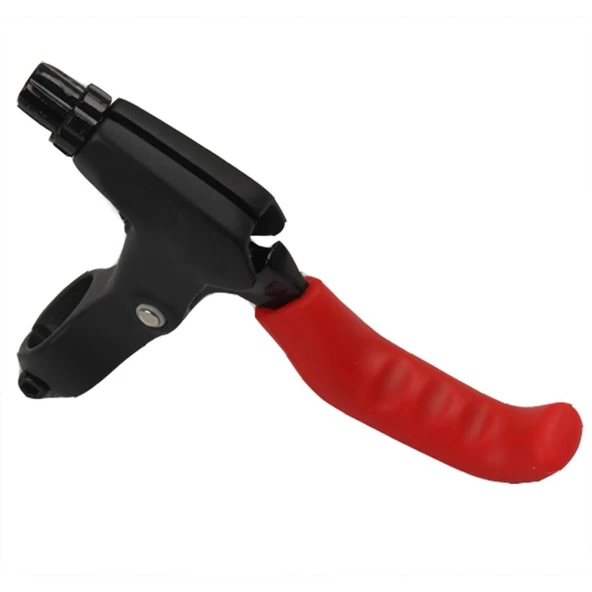 BİSİKLET FREN KOLU KORUYUCU SİLİKON PVC KORUYUCU SİYAH-KIRMIZI - 9