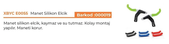 BİSİKLET FREN KOLU KORUYUCU SİLİKON PVC KORUYUCU SİYAH KIRMIZI - 12