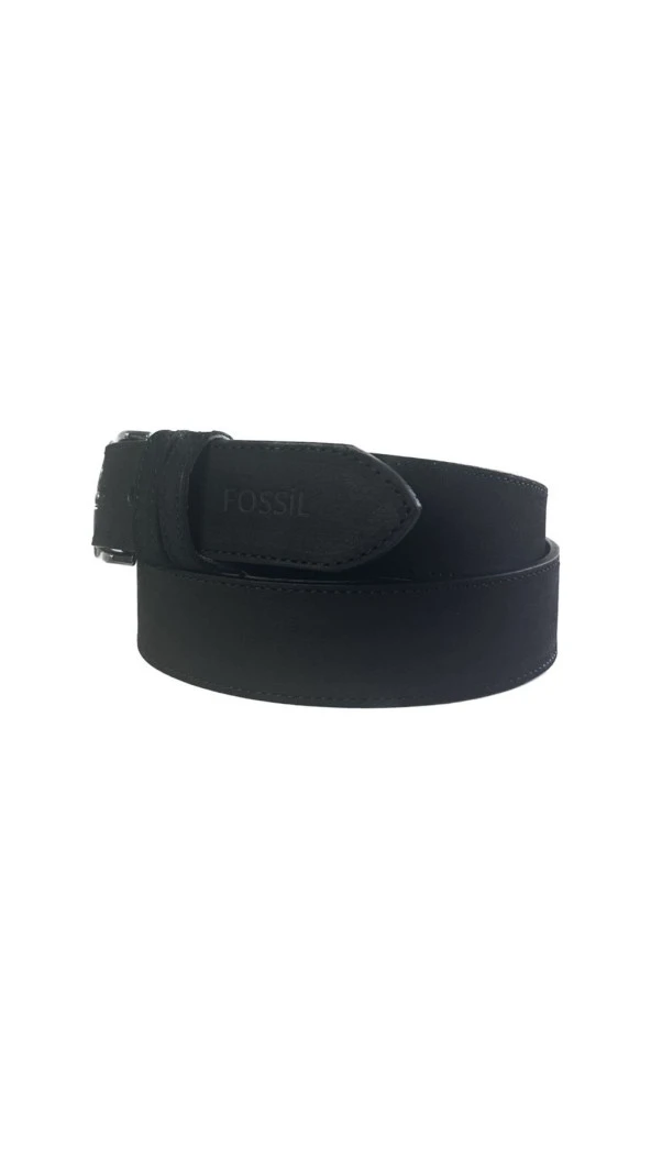 Fossil Siyah Hakiki Deri Spor Erkek Kemeri 4cm-125CM - Resim 3