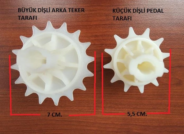 PİLSAN ACTİVE PEDALLI TRAKTÖR - KEPÇE ÖN VE ARKA ZİNCİR DİŞLİSİ