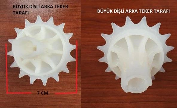 PİLSAN ACTİVE PEDALLI TRAKTÖR - KEPÇE ÖN VE ARKA ZİNCİR DİŞLİSİ - 2