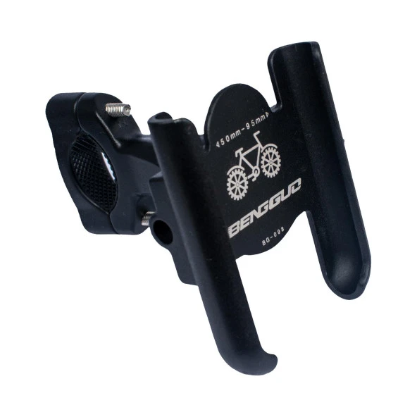 TEX XBYC 2084-9 ALUMİNYUM AYARLI BİSİKLET TELEFON TUTACAĞI SİYAH - 2