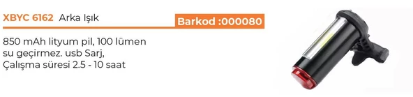 XBYC 6162 Cakar 360 derece 3 renk LED uyarı Arka ışığı BİSİKLET STOP - 4