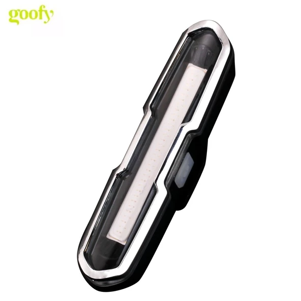 Mavi-kırmızı çakarlı USB şarjlı 100 lümen bisiklet stop lambası - Resim 3