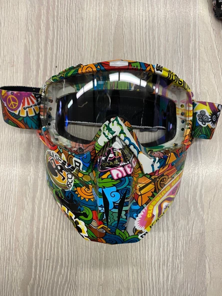 TEX710 JET MASKE BİSİKLET-MOTORSİKLET-KAYAK ÇOK AMAÇLI MASKE GÖZLÜK - 8